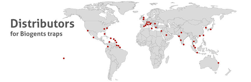 Biogents traps are distributed by partners worldwide.
